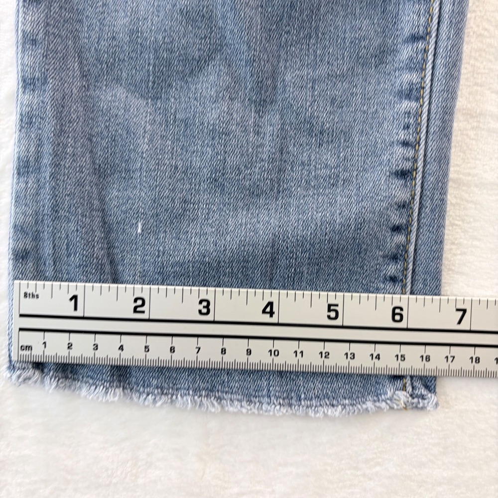 Universal Thread Jeans Distressed Ripped Raw Hem Blue Size 8/29 - Picture 7 of 9